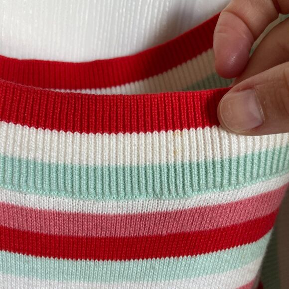 Modcloth Dress Right On Retro Striped Knit Sleeveless A-Line Womens Size 2X READ - Picture 8 of 9